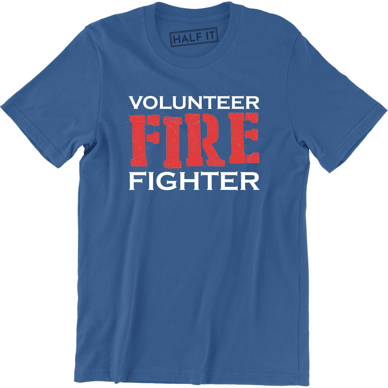 Firefighter Volunr Fire Rescue Thin Red Line Department Mens T-Shirt ...