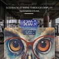 thumbnail image 3 of High Precision Body Weight Scale Smart Bathroom Scales with Large LCD Display(400lbs),Decorative for Bedroom-Whimsical Owl With Oversized Glasses, 3 of 4