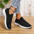 thumbnail image 6 of AUDeals Women's Slip On Sneakers, Lightweight Breathable Walking Shoes with Non Slip Comfort for Travel and Work (Black, 7.5), 6 of 8