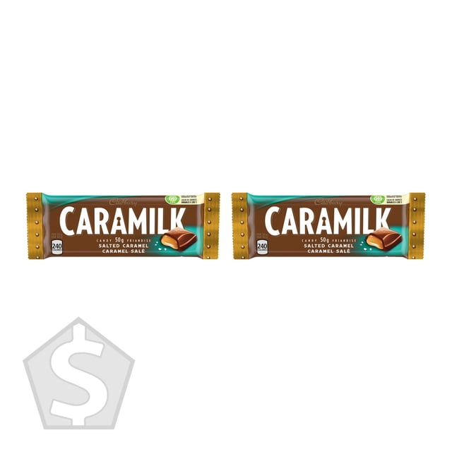 Caramilk Caramel Salé au, 24 X 50 g - Lot de 2