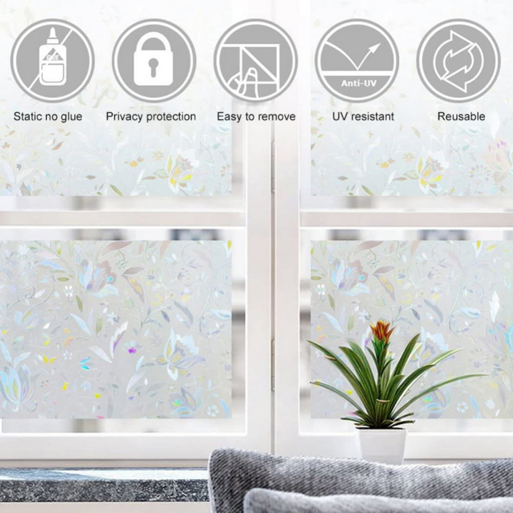 人気カラーの Liyeehao Electrostatic Window Film， Window Decal， for Bathroom G  その他ガーデニング、園芸用品
