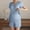 Blue, variant on Women Pajama Sets Soft Comfortable Nursing Sleepwear Maternity Pajama Set For Breastfeeding Moms Postpartum Loungewear With Built In Bra Teen Pajamas Satin Pants Set for Women Pajamas Short Set Women