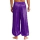 thumbnail image 4 of Trajes de Cosplay árabe de Halloween para hombre, bombachos con adornos dorados y cintura elástica, pantalones sueltos, disfraz de danza del vientre, pantalones de satén Príncipe, 4 of 5