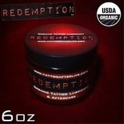 redemption organic tattoo all in one - lubricant, barrier and aftercare - 6oz. jar