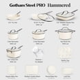 thumbnail image 2 of Gotham Steel Hammered Collection - Juego de ollas y sartenes de 20 piezas Juego de utensilios de cocina de cerámica antiadherente + Juego de utensilios para hornear para cocina, utensilios de cocina d, 2 of 5