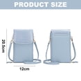 thumbnail image 2 of Bolso bandolera de PU Cartera de mujer Bolso minimalista de moda para teléfono, 2 of 5