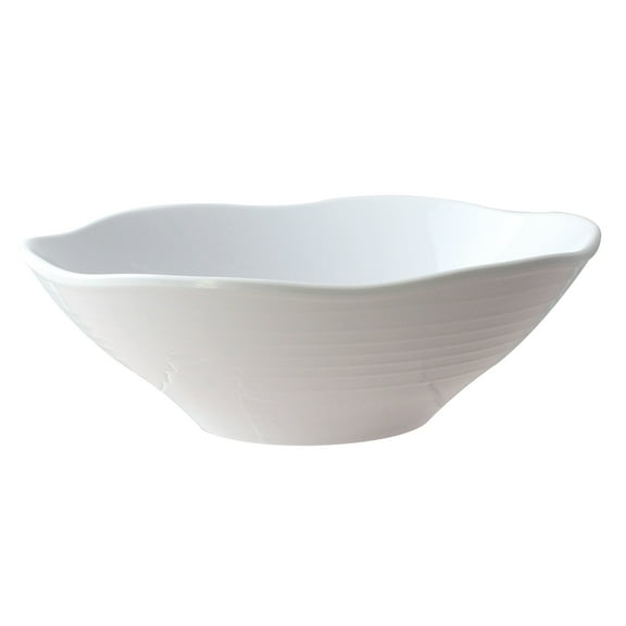 Excellante Classic White Extra Heavy Weight Melamine Dinnerware Collection 45 Oz, 9" X 3" Soup Bowl, Comes in Dozen