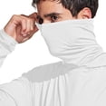 thumbnail image 5 of hoksml Men's UPF50+ Hooded Long Sleeve Shirt, Built In Face Gaiter Quick Dry Sun Protection Tops for Fishing Outdoor Wear, 5 of 7