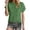 Light Green, variant on Womens Tops Workout Shirts Solid Color Spring Summer Crewneck Loose Short Sleeved Plain Tees Blouses Green M