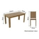 thumbnail image 3 of Juego de Comedor Rosie Madesa Mesa Tapa de Madera con 4 Sillas Madesa con 4 Sillas, 3 of 9