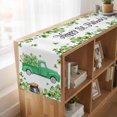 thumbnail image 6 of Table Runners 108 Inches Long Dress Scarves, St. Patrick's Day Farmhouse Coffee/Dining/Kitchen Table Runner for Living Room, Spring Lucky Shamrocks Green Truck Country 13x108 Inch, 6 of 9