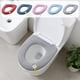 thumbnail image 1 of Cojín de asiento de inodoro engrosado Funda acrílica cálida de invierno extraíble con asa – Se ajusta a formas redondas en U v O, suave Cómodo, lavable, 17,3x14,2 pulgadas, Rojo Rosa Azul Gris Azul, 1 of 6