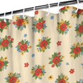 thumbnail image 3 of Pioneer Flower Floral Print Pattern Shower Curtain 72”x72", Bathroom Decorative Shower Curtain Set with 12 Hooks, Waterproof Washable, 3 of 6