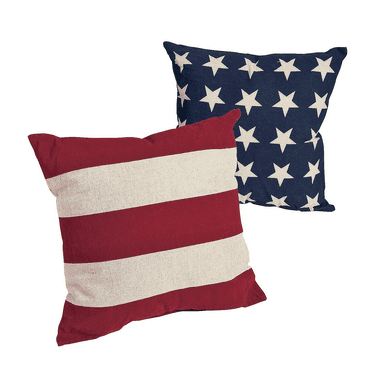 Fun Express 14" x 14" Multicolor Fabric Decorative Pillow Set, 2 Count