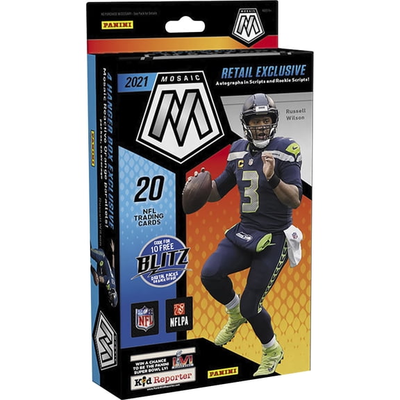 2021 NFL Mosaic Football Trading Card Hanger Box Exclusive
