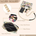 thumbnail image 3 of FORMRS Women Crossbody Purse with Chain Strap Vegan Leather Shoulder Handbag, Purple Cartoon Animals, 3 of 7