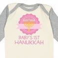 thumbnail image 4 of Inktastic Babys 1st Hanukkah Girls Long Sleeve Baby Bodysuit, 4 of 5