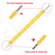 thumbnail image 4 of 10 piezas de bombillas LED COB con filamento Edison, piezas de lámpara de 18,8 mm, 29 mm, 38 mm, 54 mm, 68 mm, CC de 3 V, 12 V, 57 V, 80 V, accesorios de diodos de luz incandescente, 4 of 5