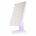 thumbnail image 4 of Espejo de tocador con luz LED, espejo de maquillaje con 16 LED, diseño táctil, funciona con pilas, para el hogar, color blanco, 4 of 12