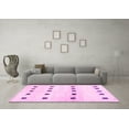 thumbnail image 3 of Ahgly Company Indoor Rectangle Solid Pink Modern Area Rugs, 5' x 7', 3 of 4
