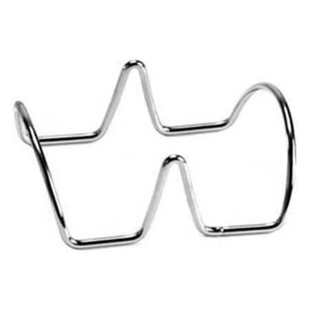 

FRCOLOR Taco Holders Restaurant Style Mexican Food Stainless Steel Rack Stand Holds Shells Double Holders