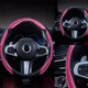 thumbnail image 3 of 1 par nueva funda de volante de fibra de carbono para mujer y hombre, accesorio de coche seguro y antideslizante, Protector de rueda de coche de ajuste Universal, 3 of 8