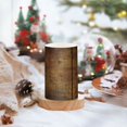 thumbnail image 2 of Yayeee Flameless Candles with Remote Flickering Battery Operated Multi Color Changing, Wood Grain, 2 of 7
