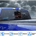 thumbnail image 4 of GHSDFBB Rear Middle Window Decals,American Flag Vinyl Decal Compatible with Ford F150 F250 F350 F450 2015-2024,USA Flag Back Sliding Window Sticker(Red+Black,1PC), 4 of 6