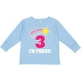 thumbnail image 3 of Inktastic 3rd Birthday 3 Year Old Girls Rainbow Star Girls Long Sleeve Toddler T-Shirt, 3 of 5