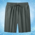 thumbnail image 2 of Glisme Pants For Men Solid Color Elastic Waist With Drawstring Summer Quick Dry Men Casual Trousers Size M Dark green, 2 of 4