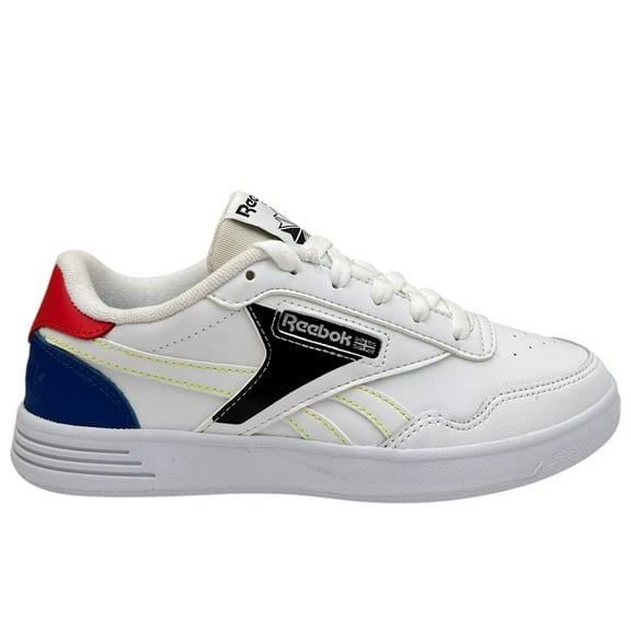Reebok Club MEMT Youth Boys Casual Leather Shoes Size 4 White-Black Skate Style