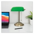 thumbnail image 4 of LED Bankers Lamp with Green Shade, Cable Suspension Neck, 13.5" High, Antique Brass, Ships in 4-6 Business Days | Bundle of 2 Each, 4 of 5