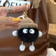 thumbnail image 3 of Lindo llavero de felpa suave y esponjoso llavero tejido de lana para mujer mochila de coche accesorios para monedero, 3 of 5