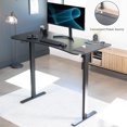 thumbnail image 2 of VIVO Electric 63” x 32” Standup Desk, Black 3 Part Top with Built-in Power Strip, 2 of 8