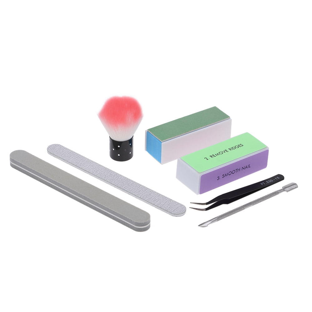 7In1 Nail Polish Gel Remover Tools Kit with Nail Brush Sanding Files