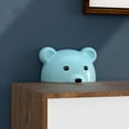 thumbnail image 4 of 2-piece anti tilt cartoon bear furniture anchor, non perforated, suitable for refrigerators and cabinets - blue, 4 of 5