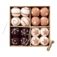 thumbnail image 2 of Adornos de bolas de Navidad perfecl 16 piezas marrón, 2 of 8