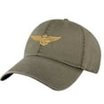 thumbnail image 3 of Navy Aviator Pilot Wings Baseball Hat, Pilot Wings Cap, Gift For Pilot, Custom Text On The Back (Charcoal, BackOfCap), 3 of 11