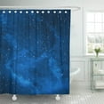 thumbnail image 1 of ABPHQTO Luna azul estrellada en el cielo nocturno galaxia abstracta Andrómeda astronomía cortina de ducha celestial cortina de baño 165x180 cm ABPHQTO PKNMT66x72Shower-11829, 1 of 2