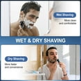thumbnail image 3 of Fixdono Body Hair Trimmer for Men, Waterproof Electric Razor Shaver, Wet/Dry Beard Trimmer, Battery Operated, 3 of 8
