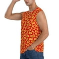 thumbnail image 3 of Easygdp A Big Hot Dog Men's Breathable Tank Tops Sleeveless Sporty T Shirts for Basketball, Mountaineering, Bodybuilding -Small, 3 of 8