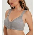 thumbnail image 3 of ORUYROP Women's Front Closure Full Coverage Back Support Posture Bra Wireless Comfy, 3 of 6