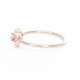 thumbnail image 3 of HeartsAndYou 1.6ct Round Cut Moissanite Engagement Ring for Women Flower Promise 18k Rose Gold Over Silver, 3 of 9