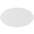 thumbnail image 5 of Modern Contemporary Urban Design Mid Century Kitchen Room Oval Top Dining Table, White, Metal Wood, 5 of 5