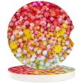 thumbnail image 1 of RYLABLUE Gradient Flower Oil Painting Texture Set of 6 Car Coaster for Drinks, Absorbent Ceramic Stone Coasters Cup Mat with Cork Base for Home Kitchen Room Coffee Table Bar Decor, 1 of 5