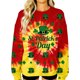thumbnail image 3 of TaTaai Women St. Patricks Day Shamrock Pattern Long Sleeve Crew Neck Sweatshirt Casual Loose Fit Soft Stretchy Comfortable Festive Pullover Tops For Spring Winter Gift, 3 of 8