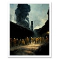 thumbnail image 1 of Coal Miners Colliery 1972 South Wales UK Art Print Framed Poster Wall Decor 12x16 inch, 1 of 5