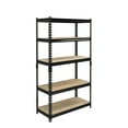 thumbnail image 6 of Juggernaut Storage 30"W x 12"D x 60"H 5-Shelf Steel Freestanding Shelves, Black, 6 of 10