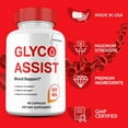 thumbnail image 2 of Glyco Assist Capsules, Glycogen Supplement, Maximum Strength Blood Support Pills All Natural, 30 Day Supply (2 pack), 2 of 5