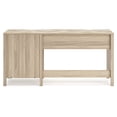 thumbnail image 4 of Signature Design by Ashley Battelle 60" Home Office Desk, Tan, 4 of 7